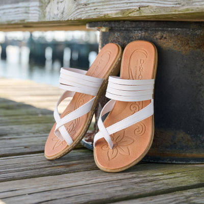 BOC by Born Womens Alisha Criss Cross Strap Flat Sandals