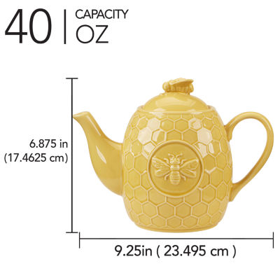 Certified International French Bees Teapot