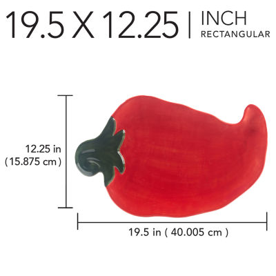 Certified International Chili Pepper Serving Platter