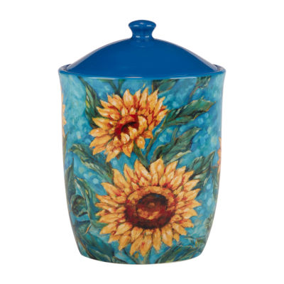 Certified International Golden Sunflowers 3-pc. Canister