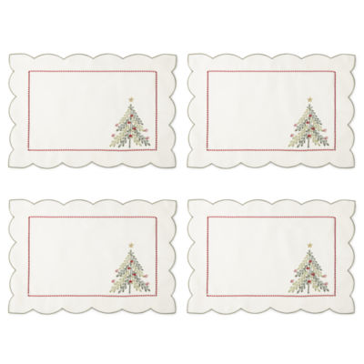 Homewear Caroline Christmas Embroidered Placemats