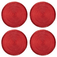 Homewear Holiday Festive Sparkle 4-pc. Placemat, One Size, Red