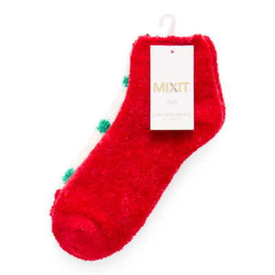 Mixit Cozy Womens 2 Pair Low Cut Socks