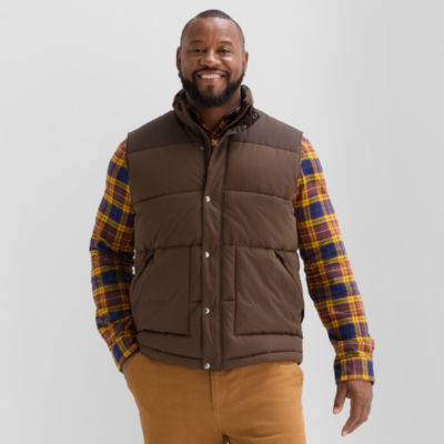 John's Bay Quilted Cargo Mens Heavyweight Big and Tall Puffer