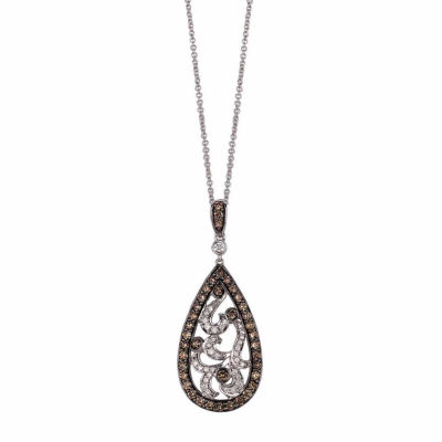 LIMITED QUANTITIES Le Vian Grand Sample Sale™ Pendant featuring Chocolate Diamonds®, Vanilla Diamonds® set in 14K Vanilla Gold®