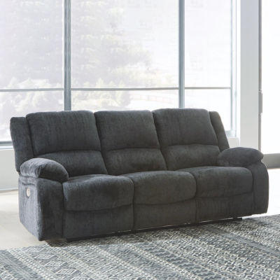 Signature Design by Ashley® Dryden Power Reclining Pad-Arm Sofa