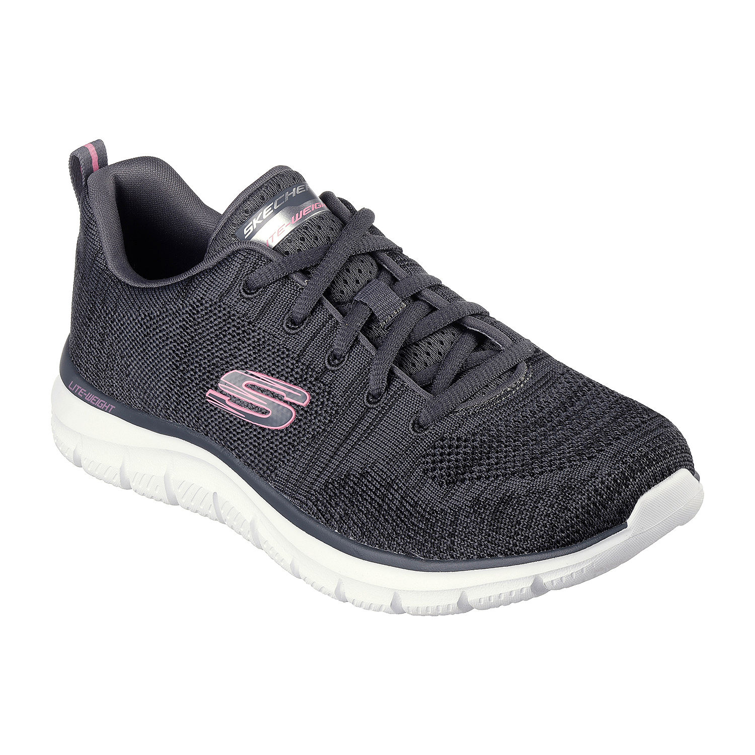 Skechers Womens Track Daytime Dreamer Walking Shoes, Color: Charcoal ...