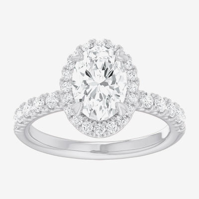 G-H / Si1-Si2) Womens 2 1/2 CT. T.W. Lab Grown White Diamond 14K