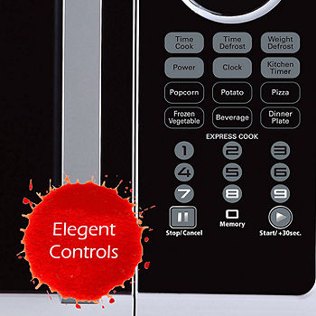 Black+Decker 0.9 Cu Ft Counter Microwave EM925ACPX1, Color: White