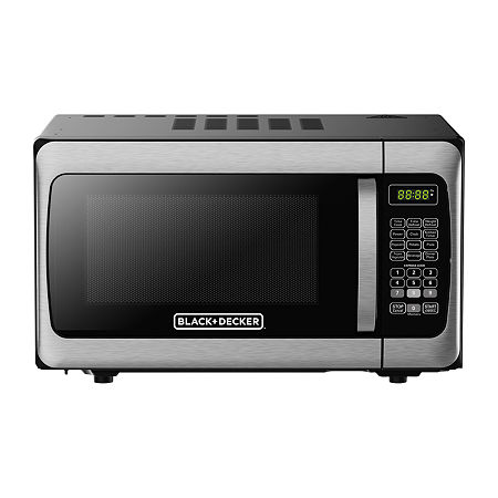 Black+Decker 1.1 Cu Ft Counter Microwave, One Size, Stainless Steel