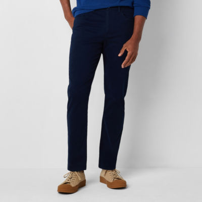 St. John's Bay Moleskin Mens Straight Fit Flat Front Pant