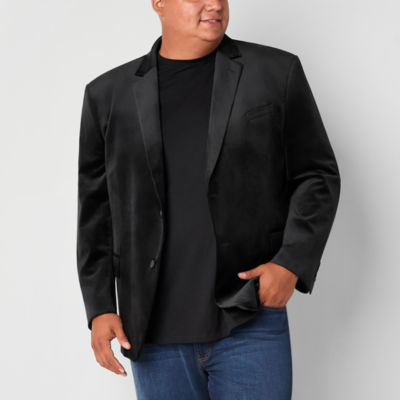 Big and clearance tall velvet blazer