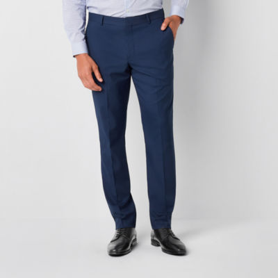 J. Ferrar Houndstooth Ultra Comfort Mens Stretch Fabric Super Slim Fit Suit Pants