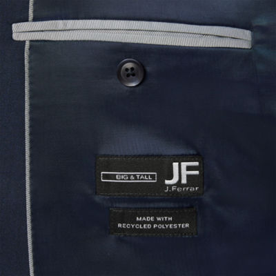 J. Ferrar Mens Big and Tall Stretch Fabric Classic Fit Suit Jacket