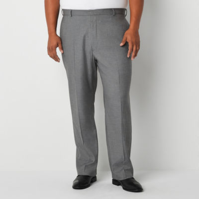 J. Ferrar Ultra Comfort Medium Gray Big & Tall Suit Pants