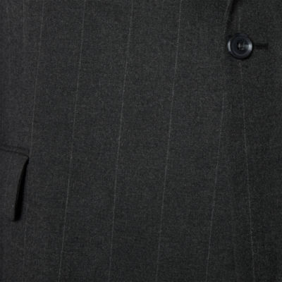 J. Ferrar Mens Big and Tall Striped Stretch Fabric Classic Fit Suit Jacket