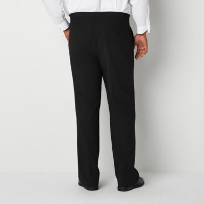 J. Ferrar Ultra Comfort Evening Edition Mens Big & Tall Flat Front Tuxedo Pants