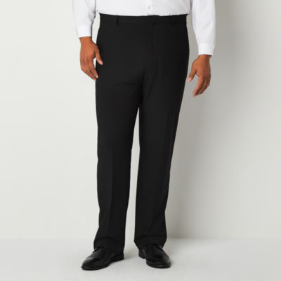 Haggar Men's Big & Tall Premium Comfort Stretch Classic-Fit Solid Pleated  Dress Pants - Macy's