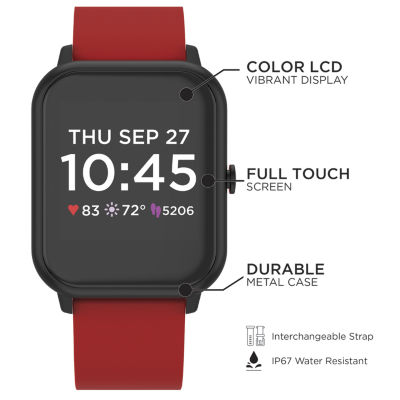 Q7+ Unisex Adult Red Smart Watch Q7201-18-G15