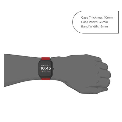 Q7+ Unisex Adult Red Smart Watch Q7201-18-G15