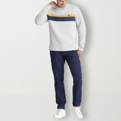 IZOD Jaspe Fleece Mens Crew Neck Long Sleeve Sweatshirt