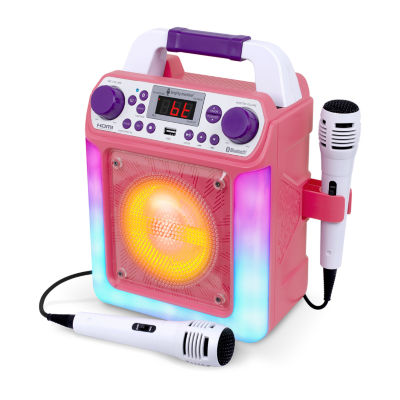 Singing Machine Light-Up Karaoke Machine with Microphones