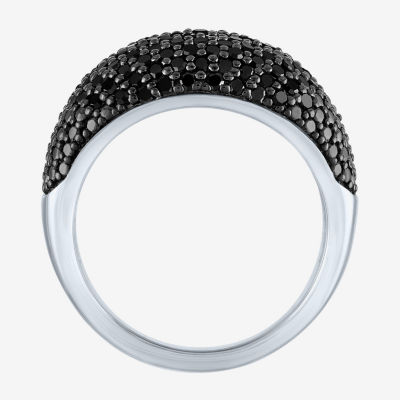 Diamond Addiction Womens 1 CT. T.W. Natural Black Sterling Silver Cocktail Ring