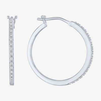 Diamond Blossom (G-H/I1-I2) Womens 1/7 CT. T.W. Lab Grown White Diamond Sterling Silver Earring Set