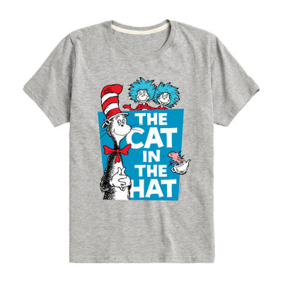 Little & Big Boys Crew Neck Short Sleeve Dr. Seuss Graphic T-Shirt