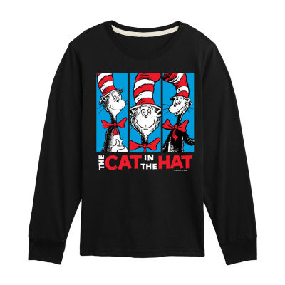 Little & Big Boys Crew Neck Long Sleeve Dr. Seuss Graphic T-Shirt