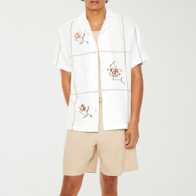 Forever 21 Mens Short Sleeve Button-Down Shirt