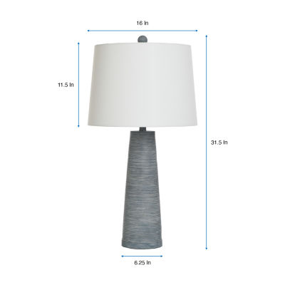 Stylecraft 31.5" Denim Cone Table Lamp