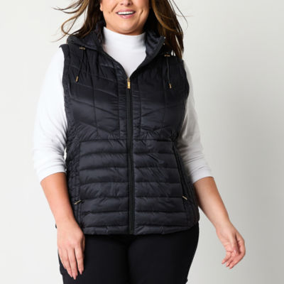 Liz Claiborne Plus Womens Puffer Vest