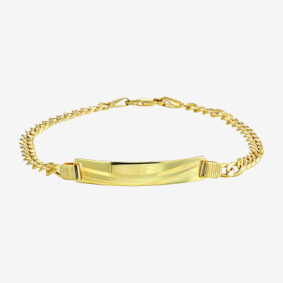 10K Gold 9 Inch Solid Casted Id Bracelet