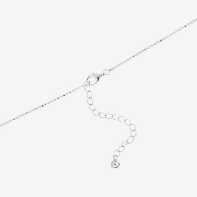 Womens Sterling Silver Y Necklace