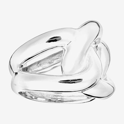 Womens Sterling Silver Cocktail Ring