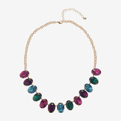 Mixit Gold Tone 16 Inch Link Statement Necklace