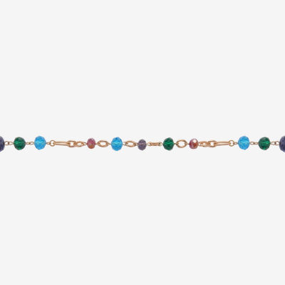 Mixit Gold Tone Womens 36 Inch Beaded Necklace