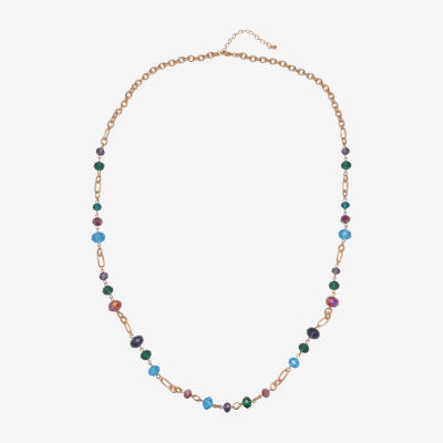 Mixit Gold Tone Womens 36 Inch Beaded Necklace