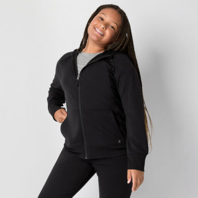 Xersion Little & Big Girls Fleece Zipper Hoodie