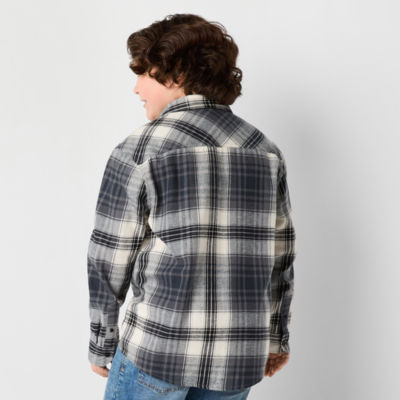 Thereabouts Little & Big Boys Long Sleeve Flannel Shirt