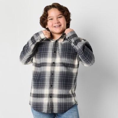 Thereabouts Little & Big Boys Long Sleeve Flannel Shirt