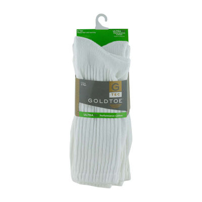 Gold Toe Ultra Tec 3 Pair Crew Socks Mens