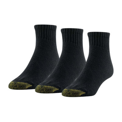 Gold Toe Ultra Tec 3 Pair Quarter Ankle Socks Mens