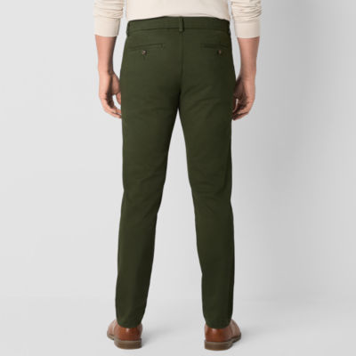 St. John's Bay Stretch Chino Mens Slim Fit Flat Front Pant