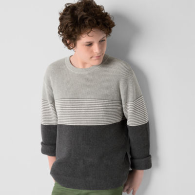 Thereabouts Little & Big Boys Crew Neck Long Sleeve Pullover Sweater