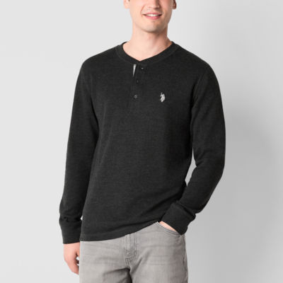 U.S. Polo Assn. Thermal Mens Long Sleeve Classic Fit Henley Shirt