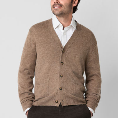 Stafford Mens V Neck Long Sleeve Cardigan