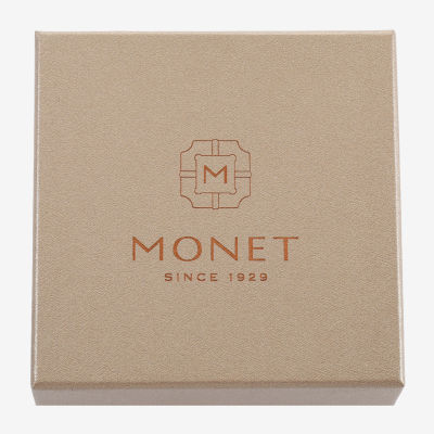 Monet Jewelry Gold Tone Cross Compact Mirror