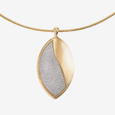 Monet Jewelry Two Tone Pendant Necklace And Drop Earring Womens 2-pc. Jewelry Set